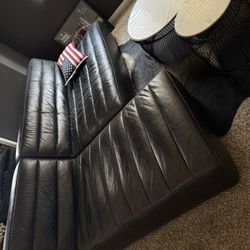 Timothy Oulton Shabby Sofa Black Price Lowered 