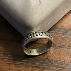 Silver Ring “Amore + Love”