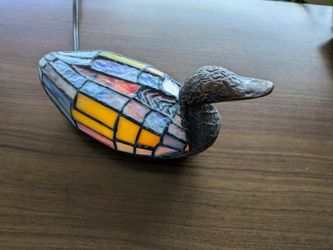 Stained glass duck: the life of the party!
