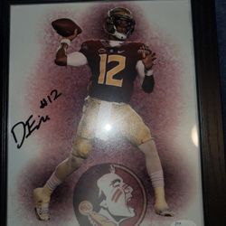 8x10 photo signed by Deondre Francois JSA  Authenticated