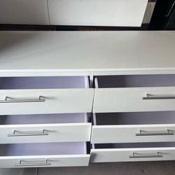 White 6-Drawer Dresser