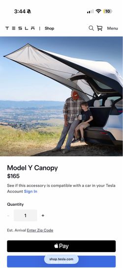 Tesla model y canopy BRAND NEW