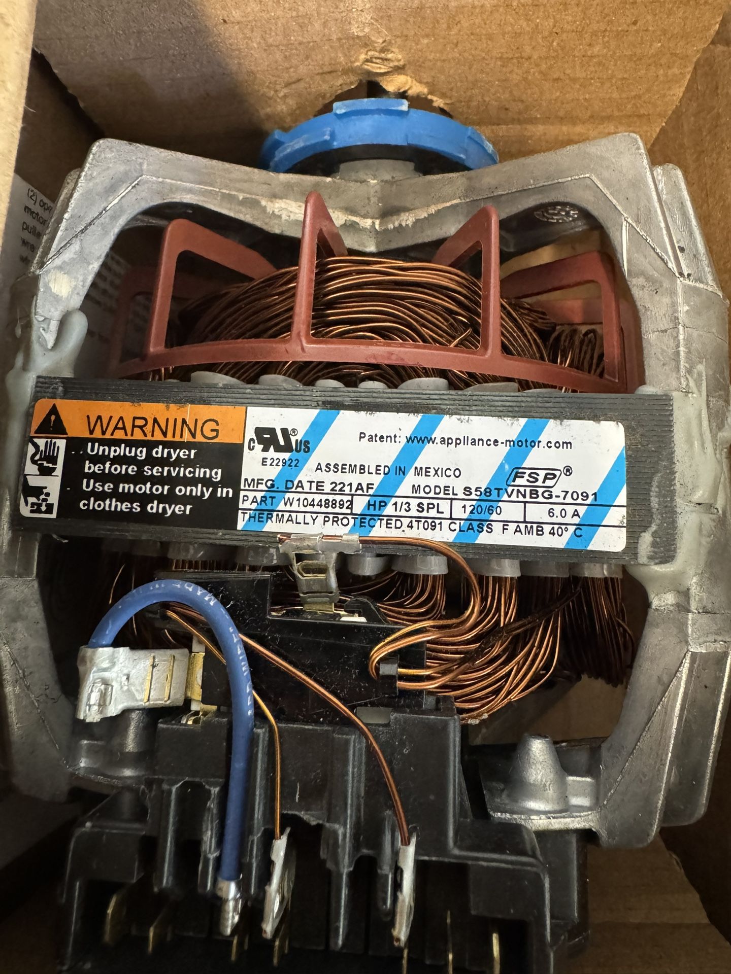 Whirpool Dryer Drive Motor