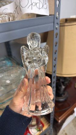 Clear Glass Angel Figurine