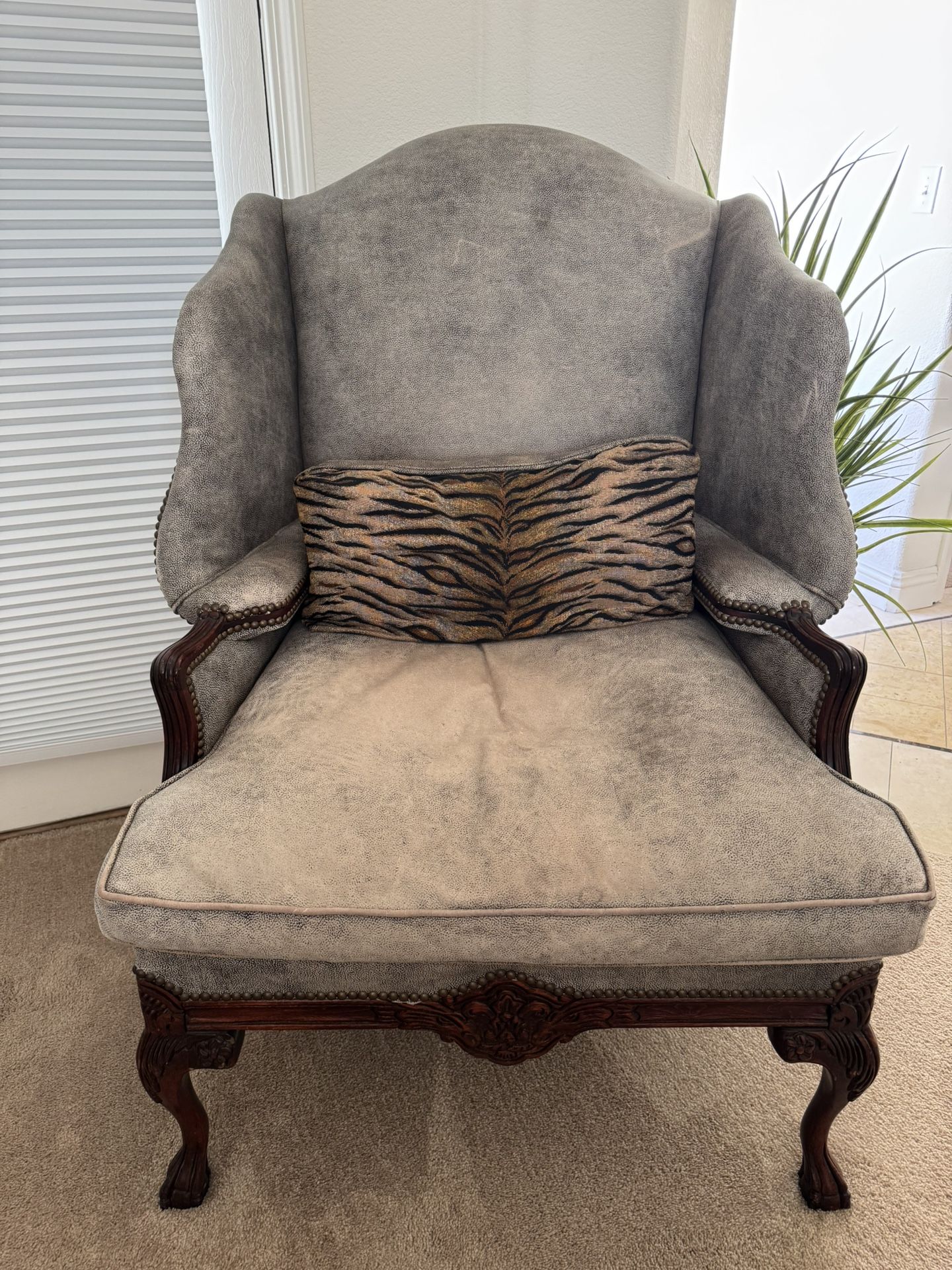 Old Hickory Wingback Chairs (Two Chairs)