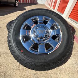20s Ford F250 King Ranch Chrome F350 Rims Rines Wheels Oem 8lug Tires