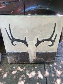 Elk Skull Canvas