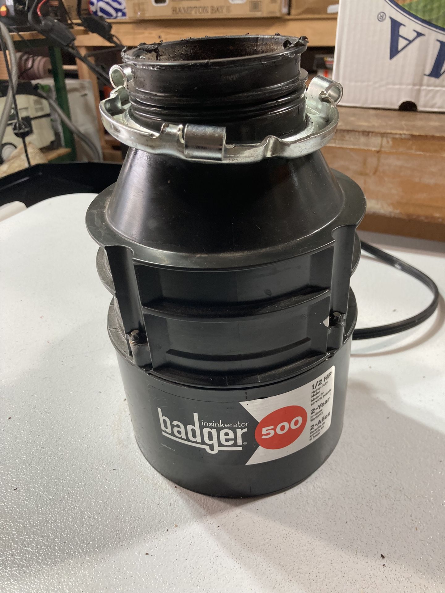 Badger 500, 1/2 HP Continuous Feed Kitchen Garbage Disposal