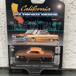 Greenlight 1:64 California Lowriders 1963 Chevrolet Impala Convertible Brown