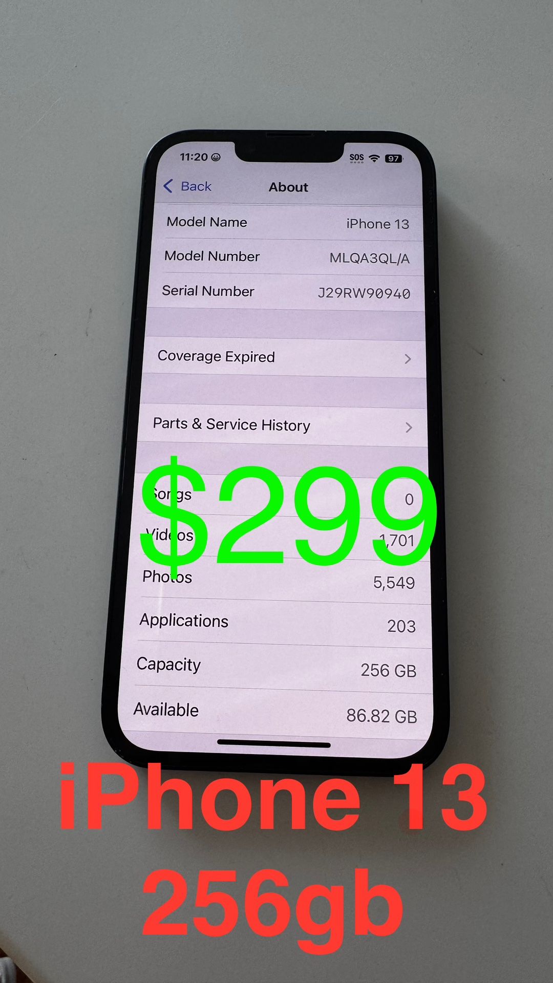 📱 iPhone 13 – Black – Excellent Condition – Unlocked 📍 Alhambra, CA 💵 $299