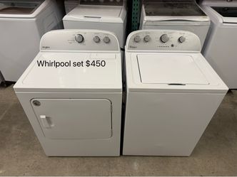 Whirlpool Washer and Dryer Set
