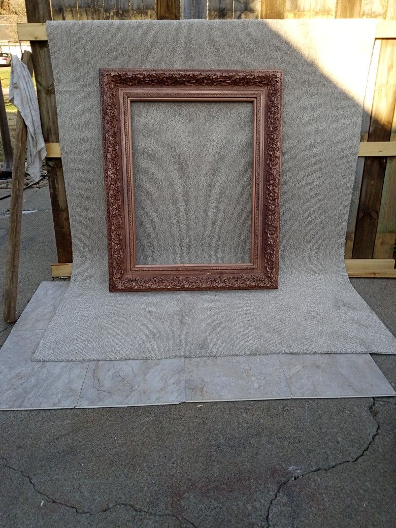 LG Antique Wood Frame/REDUCED