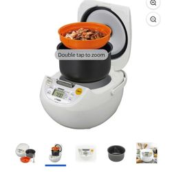 Tiger 5.5-Cup Electric Rice Cooker, Auto Warmer, Programmable