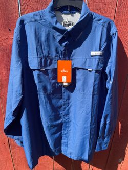 Habit Blue Springs L/S River Shirt - Size Large