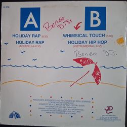 MC Miker G. & DJ Sven "Holiday Rap (12") 1986 JDC Records 1st Press JDC 0097~VG+