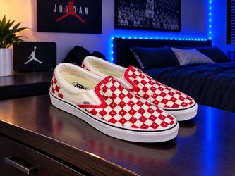 VANS Classic Slip-On Checkerboard Rhinestone shoes