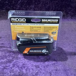 🧰🛠RIDGID 18V 6.0Ah MAX OUTPUT Lithium-Ion Battery-NEW!-$100!🧰🛠
