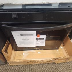 24 in. Single Electric Wall Oven in Black