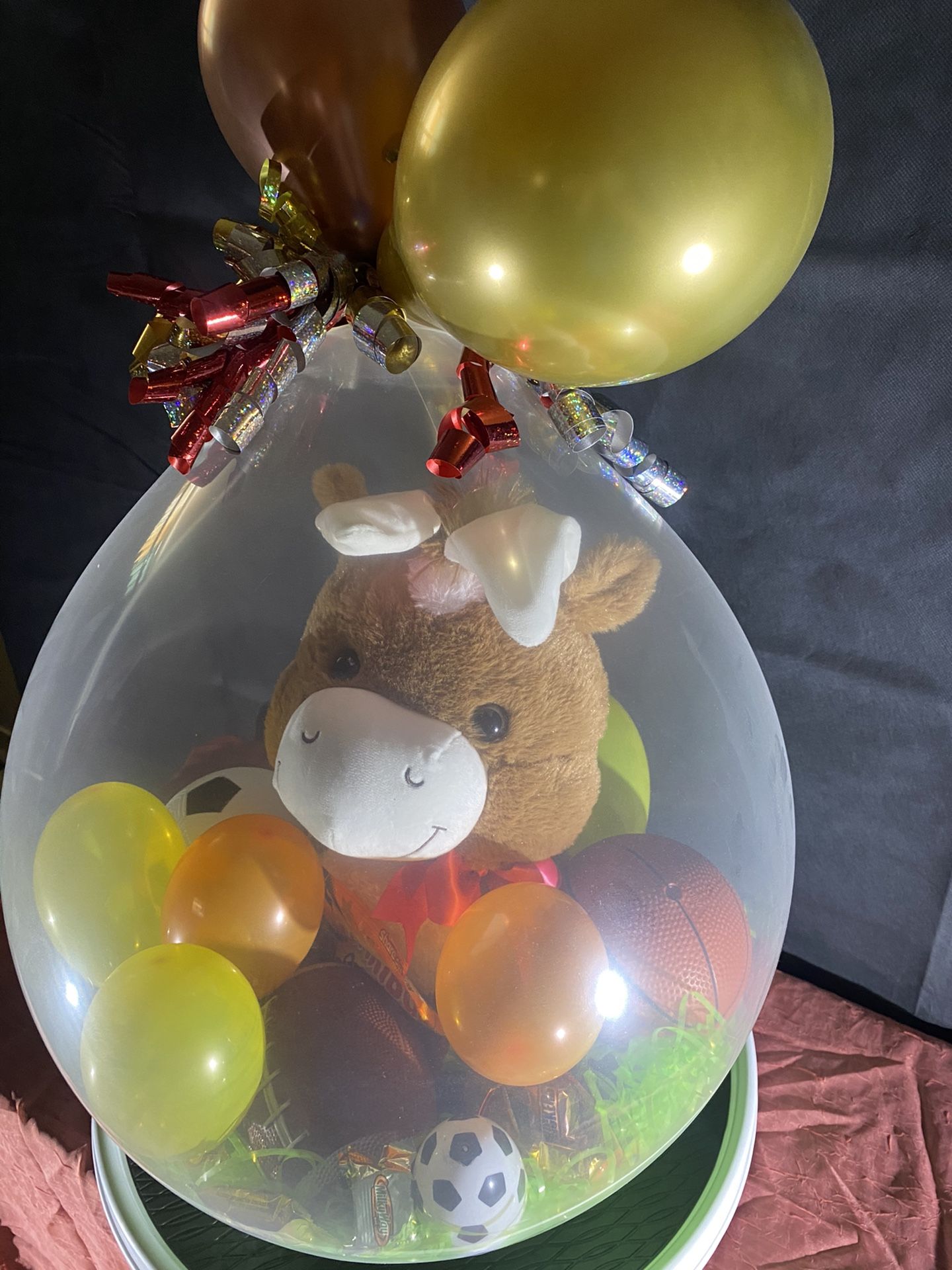 Stuffed Easter Balloon With Horse!