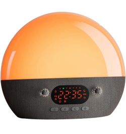 Multifunctional White Noises Machines Wake Up Light Alarm Clock APPs Control with 11 Soothing Sound and Night Light