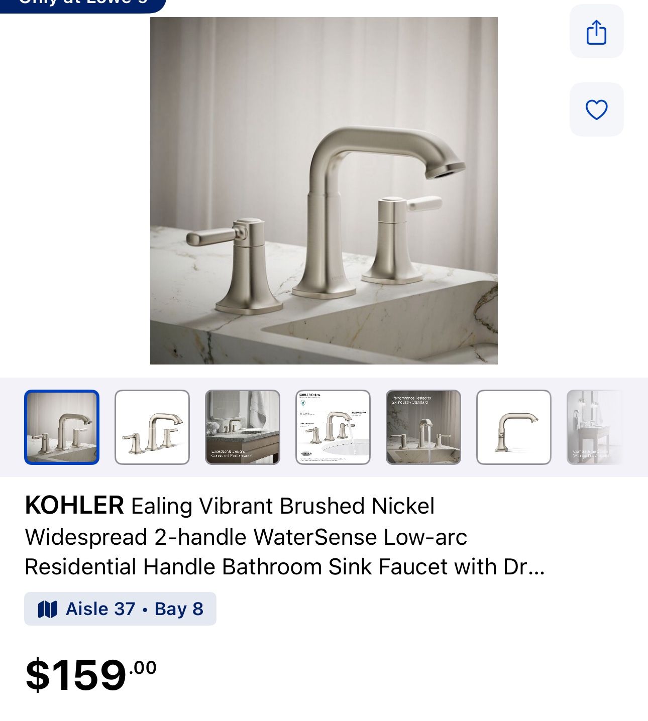 Kholer Sink Faucet