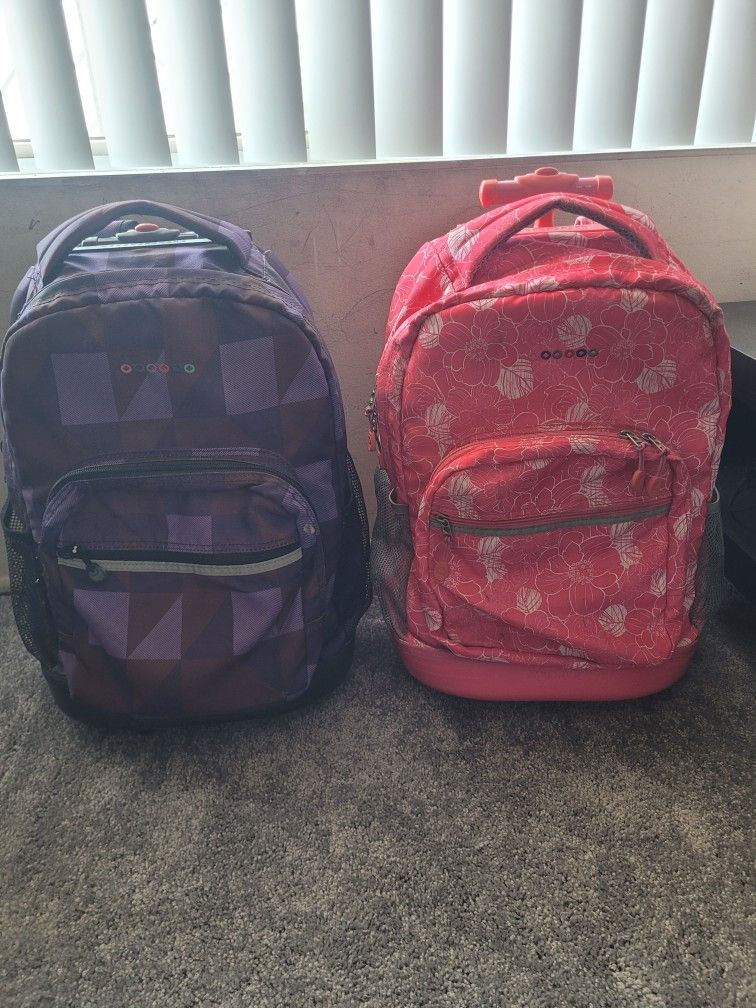 J Word Rolling Backpack