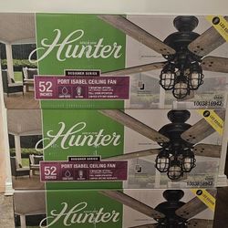 Hunter
Port Isabel 52 in. LED Indoor/ Outdoor Matte Black Ceiling Fan with Light Kit