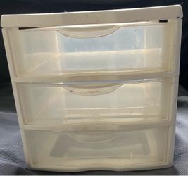3-Drawer Plastic Storage Organizer