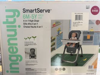 New Ingenuity Smart Serve 4 In 1 High Chair