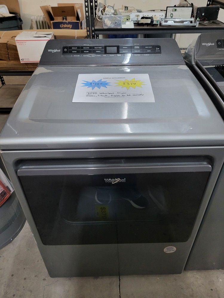💘Valentine's Day Sale! 2022 Whirlpool Electric Dryer-Warranty Included