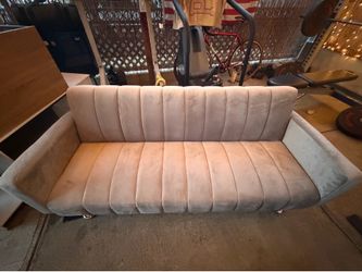 Gray sofa and pillows