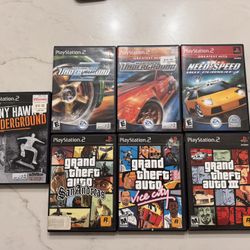 PS2 Games GTA, N4S & Tony Hawk