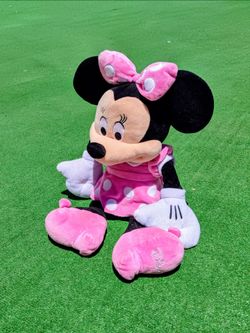 Disney Minnie Mouse Classic Super Soft Jumbo 25"Just Play Hug Plush Doll Toy GUC