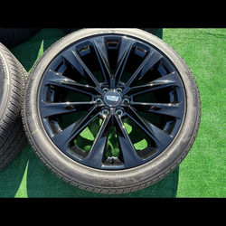 24" Cadillac Escalade V OEM ONYX wheels rims black 2024 2025 2026  Bridgestone