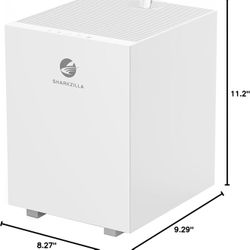 SHARKZILLA Evaporative Humidifiers, 1.3 Gallon, White