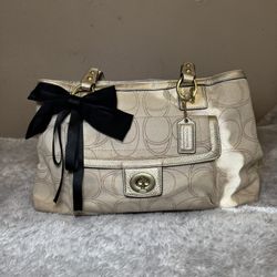 Coach Gold Shoulder Bag