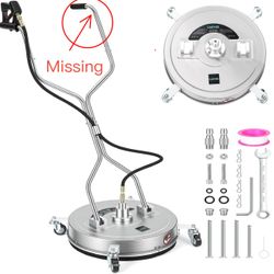 Garvee 24" Stainless Steel Surface Cleaner 4000 PSI (Missing Handle Bar)