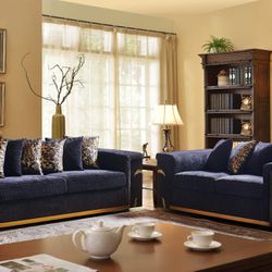 New Sofa And Loveseat Black And Gold Fabric K Furniture And More