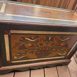 Storage box/It’s 30 inches wide / 21 inches in length / 14 inches in width