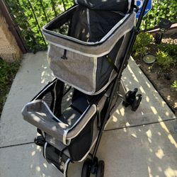 Double Stroller For Cat And Dog. Lightweight Max Weight 4 Pounds.• Brand new Condition 