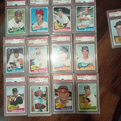 Vintage 1965 Topps PSA 8 Baseball Cards 
