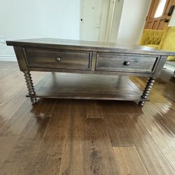 Brown Wood Coffee Table