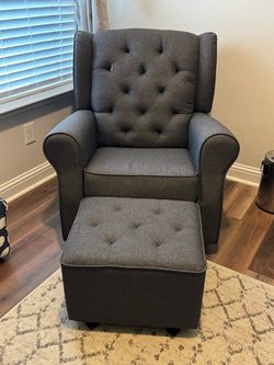 Glider and ottoman