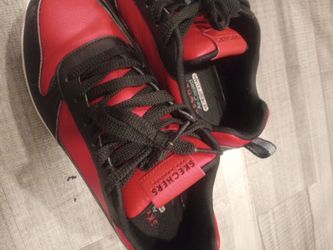 Skechers Memory Foam Sneakers Black Red