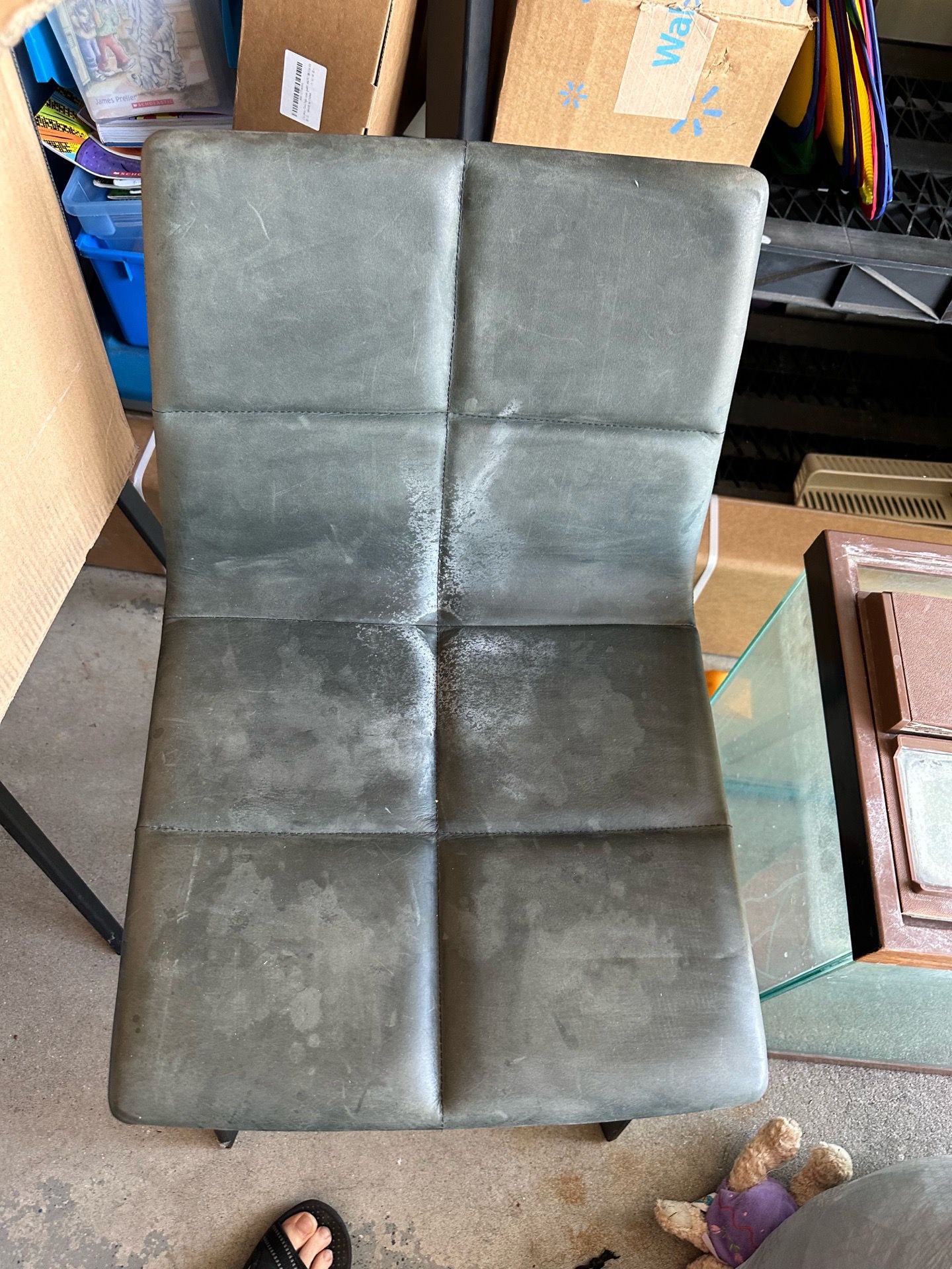 2 padded office chairs