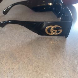 gucci matelasse 90s rectangular sunglasses