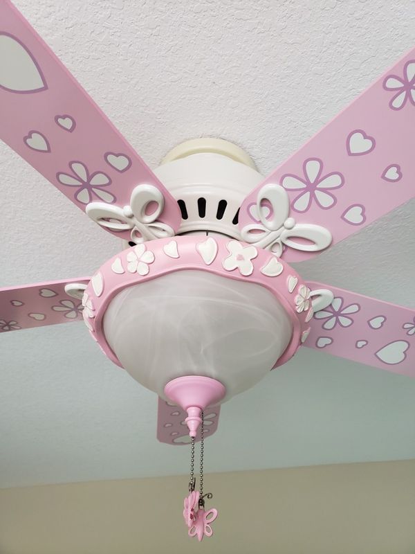 Hunter Annabelle 44 Inch White Pink Ceiling Fan For Sale In Lakeville Mn Offerup
