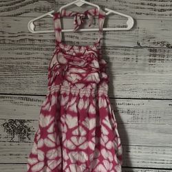 Cherokee Pink and White Halter Sundress size 24 months