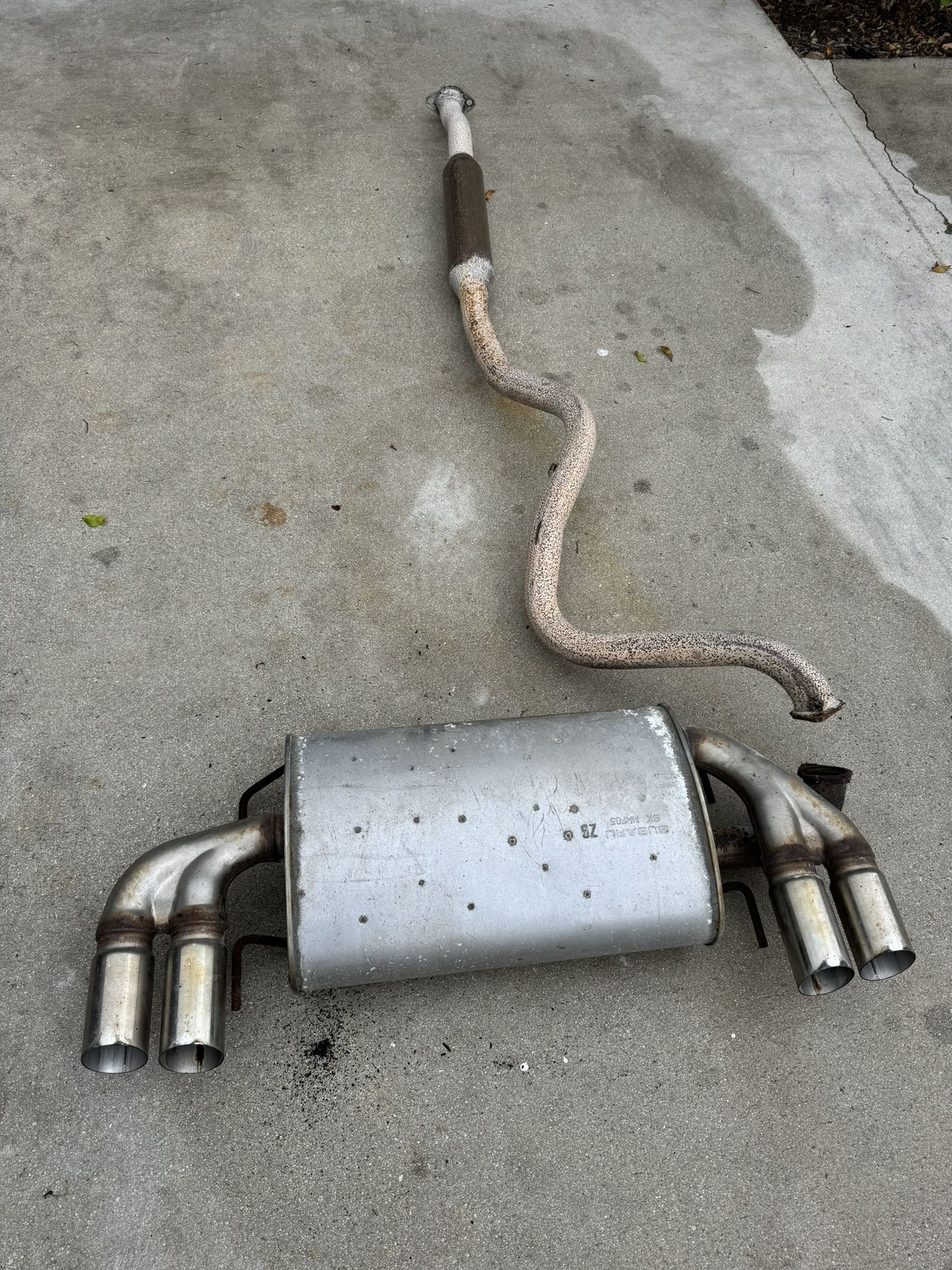 WRX Exhaust And Muffler