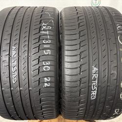 2 Tires 315 30 22 Continental Premiumcontact 6 No Repairs High Tread 